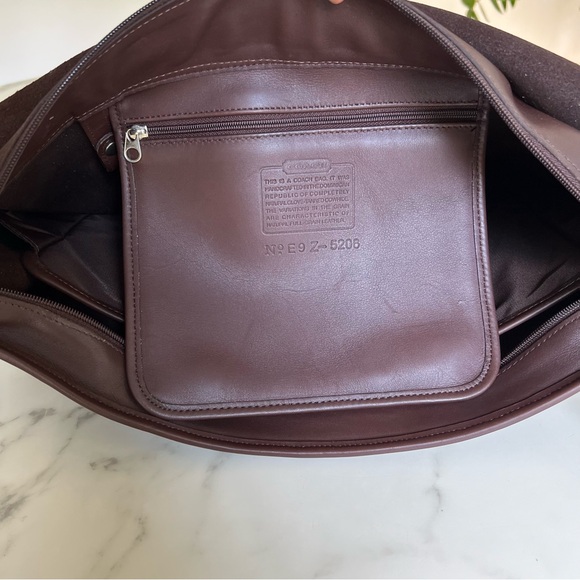 COACH Vintage Full Flap Messenger Laptop Bag Mahogany Brown Leather 5206 - Picture 11 of 16